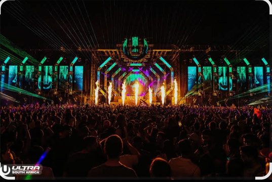 Big concert festival stage